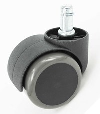 Castor 50mm TW Non Marking Grey Wheel c/clip